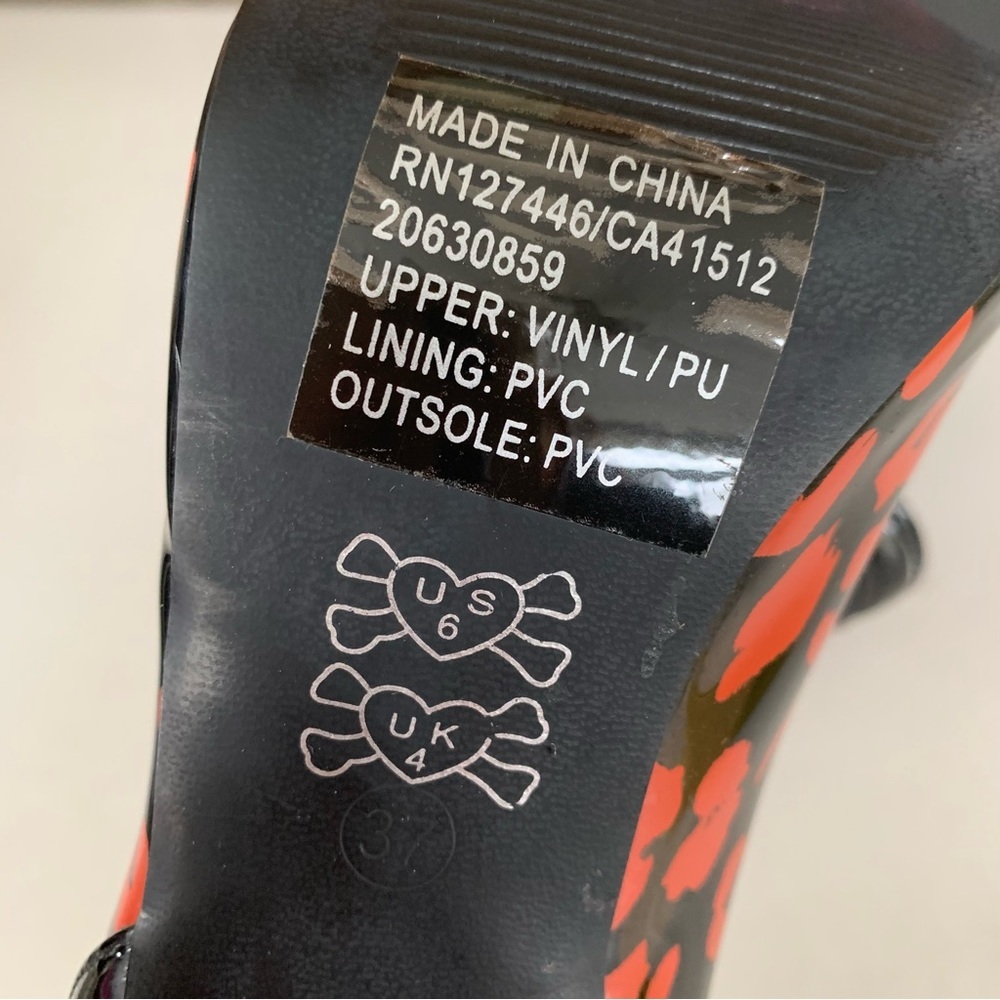 Iron Fist animal print peep toe high heel platform heels pump US 6.5 M NEW - Picture 6 of 8